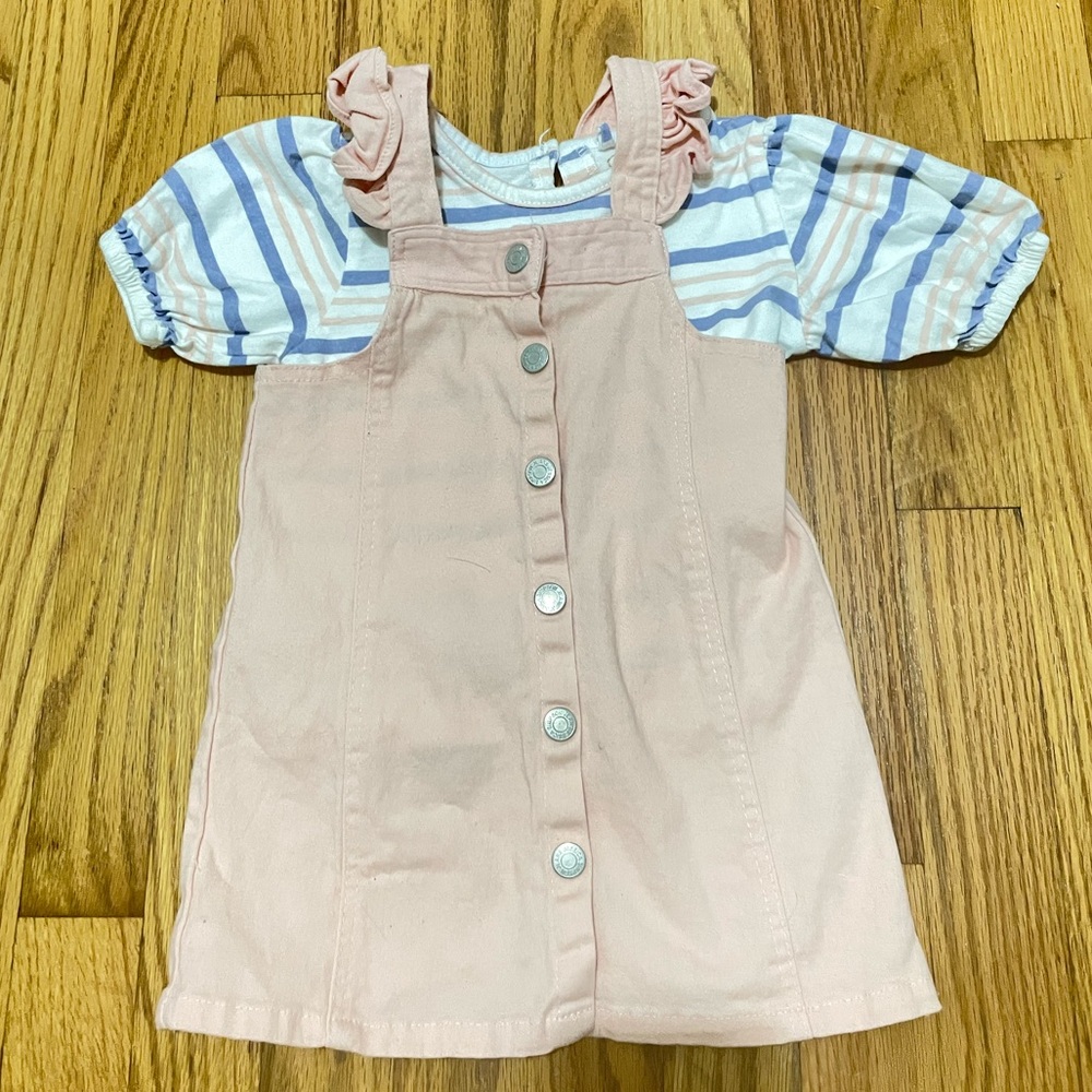 Jessica Simpson toddler button dress set size 3T